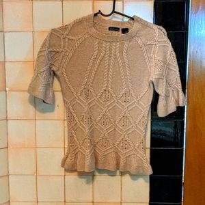 Acrylic wool snug fit sweater